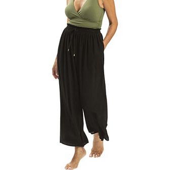 Women's Dolfin Solid Palazzo Swim Cover-Up Pants