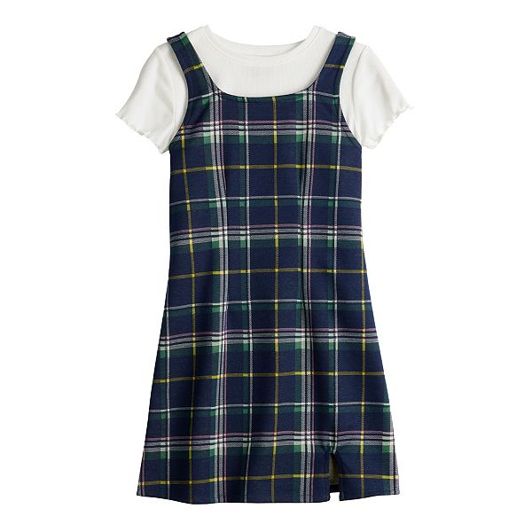 Girls 8-20 SO® Squareneck Dress & Tee Set in Regular & Plus