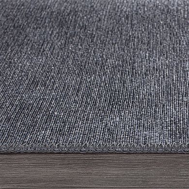 World Rug Gallery Contemporary Solid Machine Washable Area Rug