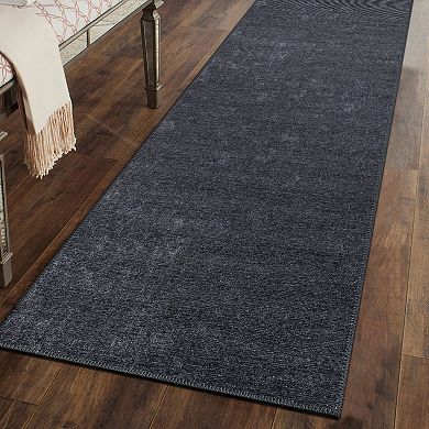 World Rug Gallery Contemporary Solid Machine Washable Area Rug