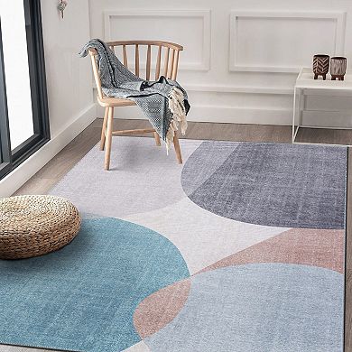 World Rug Gallery Contemporary Geometric Machine Washable Area Rug