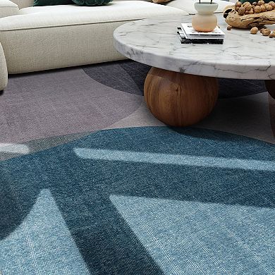 World Rug Gallery Contemporary Geometric Machine Washable Area Rug