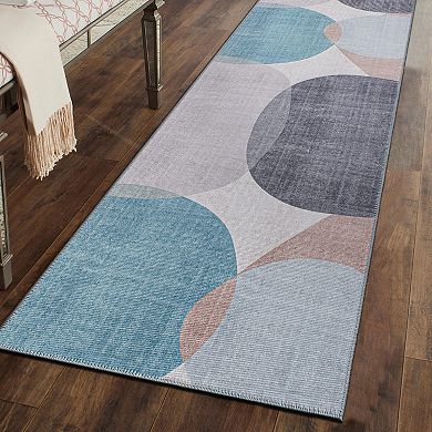 World Rug Gallery Contemporary Geometric Machine Washable Area Rug