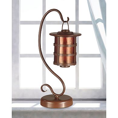 15" Bronze Searchlight Lantern Pillar Candle Holder