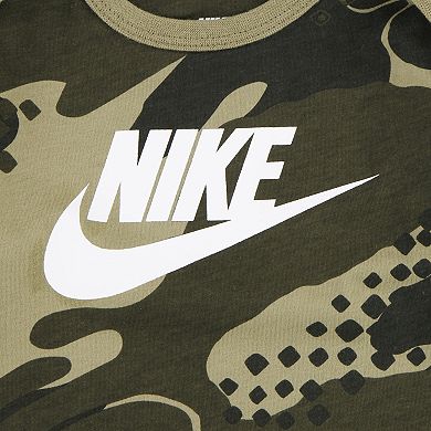 Baby Boy Nike Sportswear Club Camo Bodysuit & Pants Set