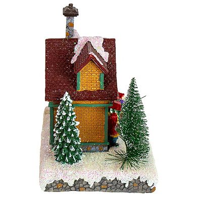 6.7" Kids Playing LED Lighted Christmas Candy Shoppe Village Building