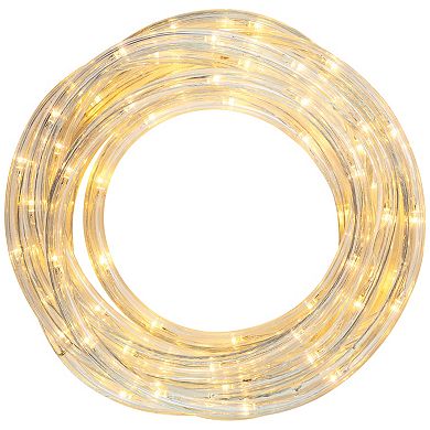 Warm White LED Outdoor Flexible Christmas Rope Light Set 18ft