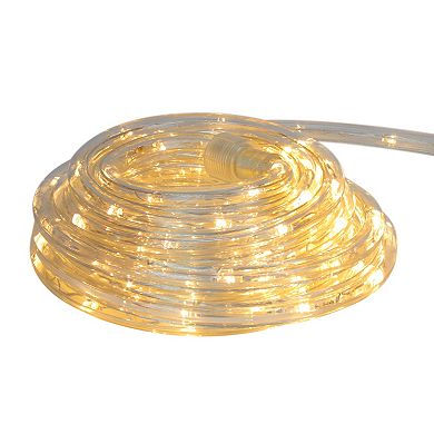 Warm White LED Outdoor Flexible Christmas Rope Light Set 18ft