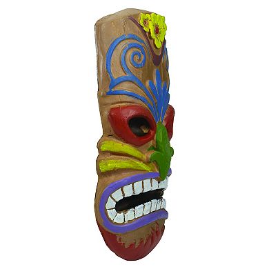 13.5" Tiki Mask Frown Face Outdoor Wall Hanging