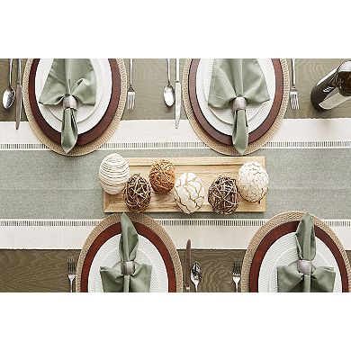 13" x 72" Green Stripe Table Runner