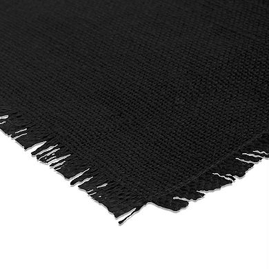 74" Black Solid Rectangular Table Runner