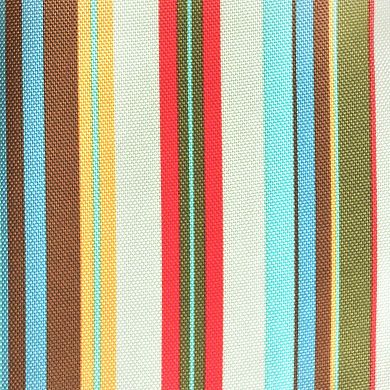Vibrantly Colored Summer Striped Pattern Outdoor Rectangular Tablecloth 60” x 84”