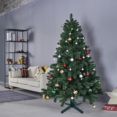 Northlight Dark Wood Artificial Christmas Tree Stand - For Trees Up To 7.75ft Tall