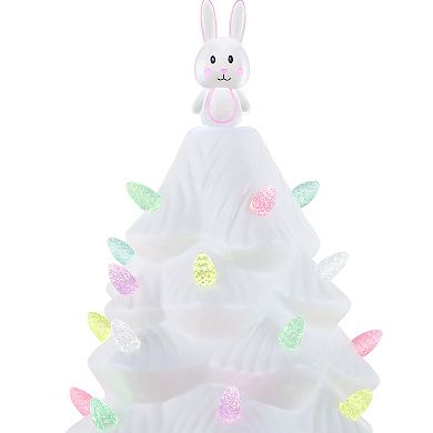 Mr. Cottontail Large Easter Bunny White Tree Table Decor