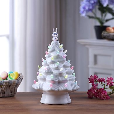 Mr. Cottontail Large Easter Bunny White Tree Table Decor