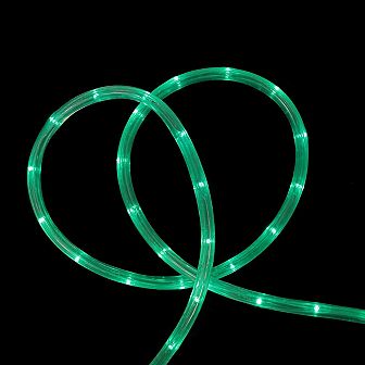 18ft Green LED Christmas Rope Lights