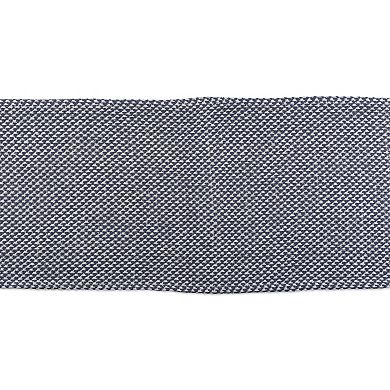 72" Blue and White Rectangular Woven Table Runner