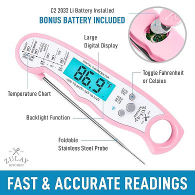 Zulay Kitchen Instant Read Food Thermometer