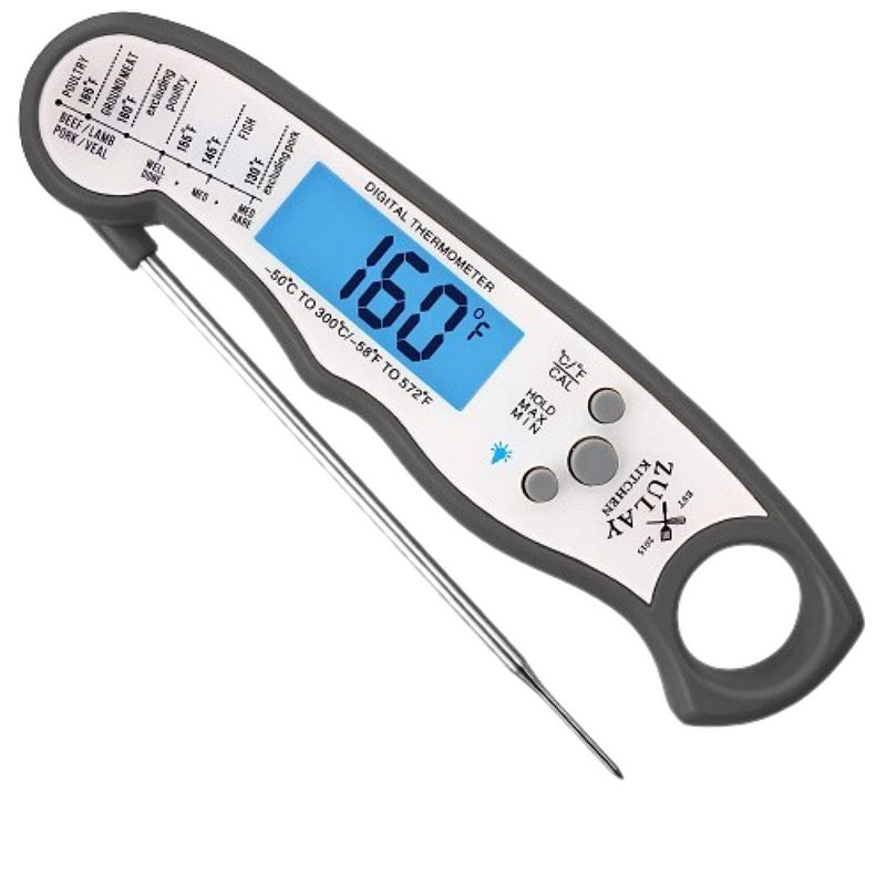 Escali Spotir Infrared Surface And Probe Digital Thermometer Gray