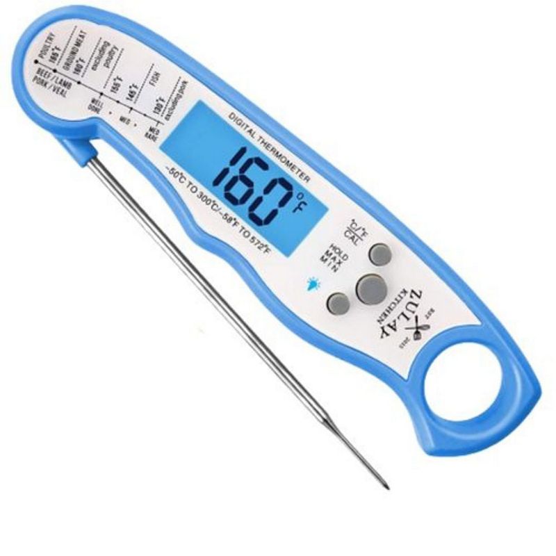 Escali Compact Folding Digital Thermometer ,Blue