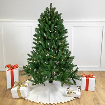 4' Pre-Lit Sierra Noble Fir Artificial Christmas Tree Clear Lights