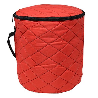 3 Reel Red Christmas Light Set Quilted Storage Bag