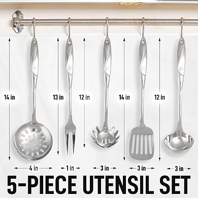 Zulay Kitchen Cooking Utensil Set - 5-Piece