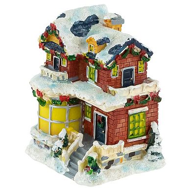 4" Snowy House Christmas Village Decoration