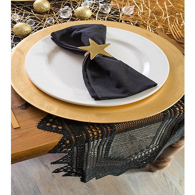 Elegant Black Lace Table Runner 14 x 72"