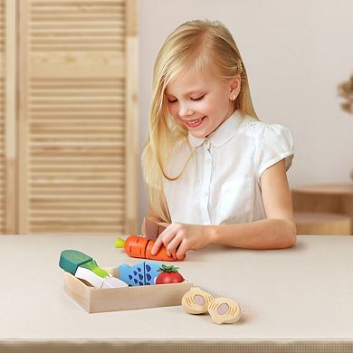 Wooden Pretend Play Food Cutting Set