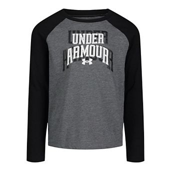 Boys 4-8 Under Armour Varsity Wordmark Long Sleeve Raglan Tee