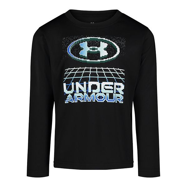 Boys under armour long cheap sleeve shirts