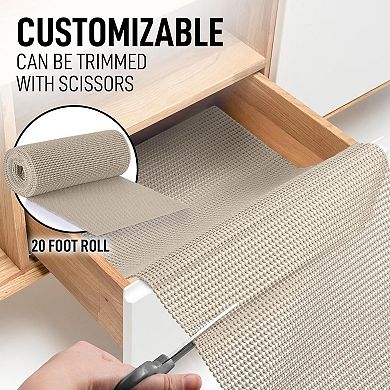 Zulay Kitchen Drawer & Shelf Liner - Non Adhesive Drawer Liner