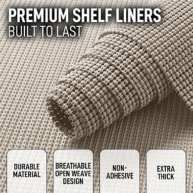 Zulay Kitchen Drawer & Shelf Liner - Non Adhesive Drawer Liner