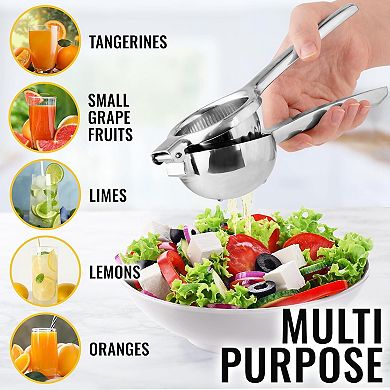 Zulay Kitchen Stainless Steel Lemon Squeezer