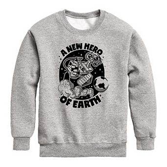 Disney / Pixar's Wall-E Boys 8-20 New Hero of Earth Crew Fleece Sweatshirt