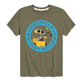 Disney / Pixar's Wall-E Boys 8-20 Recycle Reduce Reuse Graphic Tee