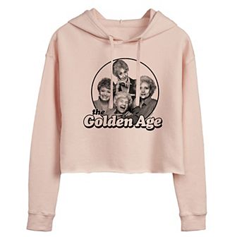 Juniors' Golden Girls Golden Age Cropped Graphic Hoodie