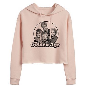 Juniors' Golden Girls Golden Age Cropped Graphic Hoodie