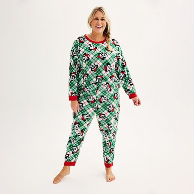 Disney's Mickey Mouse & Minnie Mouse Plus Size Top & Bottoms Pajama Set by Jammies For Your Families®