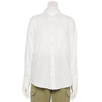 Juniors' SO® Adaptive Oversized Shirt