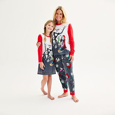 Disney's The Nightmare Before Christmas Women's Holiday Lights Top & Bottoms Pajama Set by Jammies For Your Families®