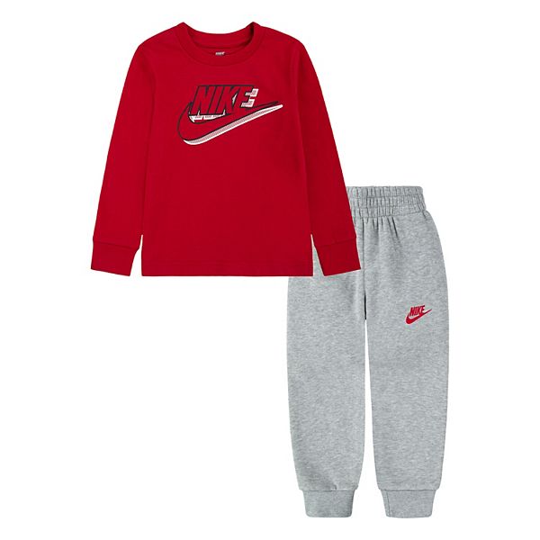 Baby & Toddler Boy Nike Futura Long Sleeve Tee & Pants Set