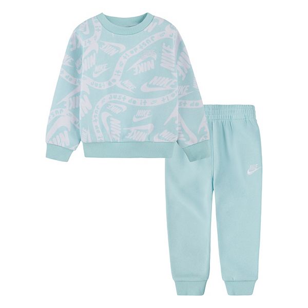 Toddler Boy Nike All-Over Futura Sweatshirt & Pants Set