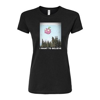 Juniors' Invader Zim Gir "Believe" Fitted Graphic Tee