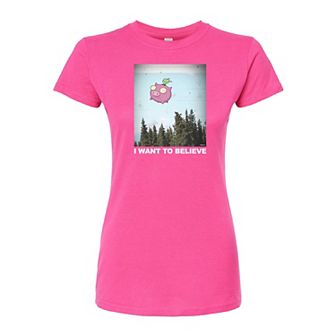 Juniors' Invader Zim Gir "Believe" Fitted Graphic Tee