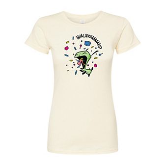 Juniors' Invader Zim Gir Whachoosay Fitted Tee