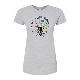 Juniors' Invader Zim Gir Whachoosay Fitted Tee