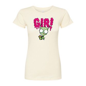 Juniors' Invader Zim Gir Slime Fitted Tee