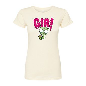 Juniors' Invader Zim Gir Slime Fitted Tee